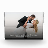 の結婚フォトミニマルなカップルシンプル写真 フォトブロック (正面)