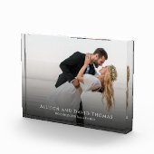 の結婚フォトミニマルなカップルシンプル写真 フォトブロック (右)