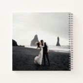 の結婚フォトメモリのラブスクリプ結婚ト ノートブック (裏面)