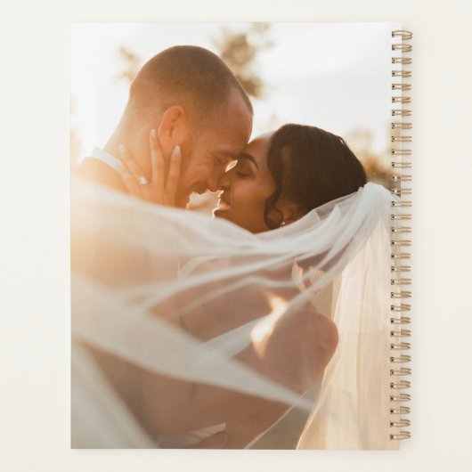 の結婚フォトメモリのラブスクリプ結婚ト プランナー手帳 (裏面)