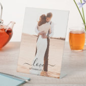 の結婚フォトメモリのラブスクリプ結婚ト 台座サイン (インサイチュ)