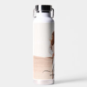 の結婚フォトメモリ愛スクリプト記念日 ウォーターボトル (正面)