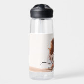 の結婚フォトメモリ愛スクリプト記念日 ウォーターボトル (正面)