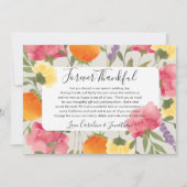 の結婚フォトラブ&ウォーターサンキューカラーの花 サンキューカード (裏面)