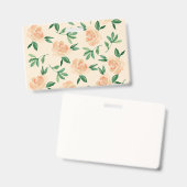 の結婚フラワーアレンジメント バッジ (正面＆裏面)