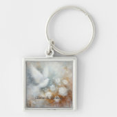 の結婚フローラキーチェーン – カスタマイズ可能 キーホルダー (正面)