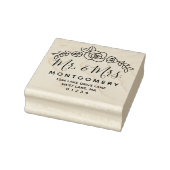 の結婚フローラバラミセス・差出人住所 ラバースタンプ (スタンプ)