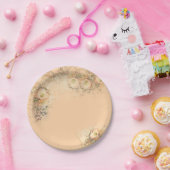 の結婚フローラパーティープレート ペーパープレート (パーティー)