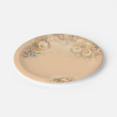 の結婚フローラパーティープレート ペーパープレート (アングル)