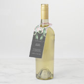 の結婚フローララグジュアリーブラック&ピンク ボトルネックタグ (アングル)