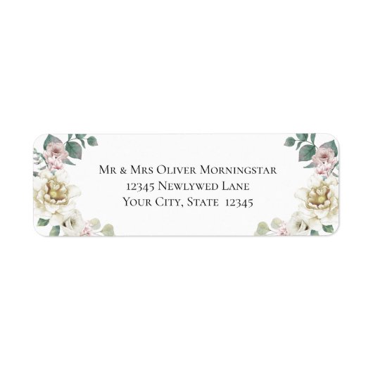 の結婚フローララベンダー牡丹 ラベル (正面)