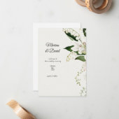 の結婚フローラリリークラシック ノートカード (正面/裏面インサイチュ)