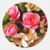 の結婚フローラ封筒用シールシール ラウンドシール (正面)