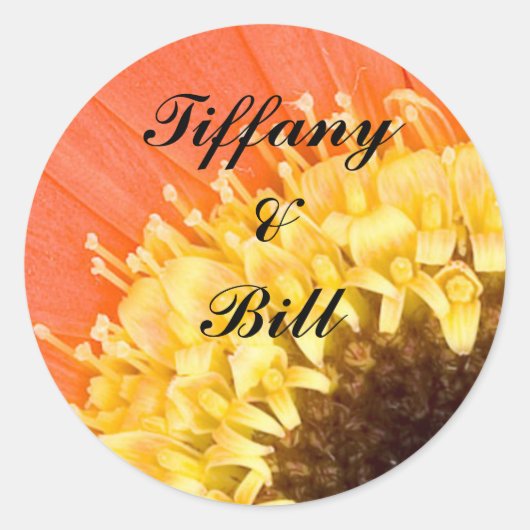 の結婚フローラ封筒用シール ラウンドシール (正面)