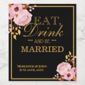 の結婚フローラ食べドリンクとBeワイ結婚したンラベル ワインラベル (シングルラベル)