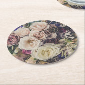 の結婚フローラ ラウンドペーパーコースター (アングル)