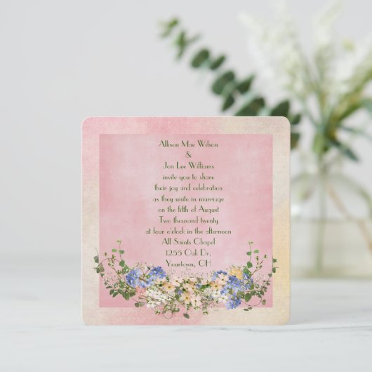 の結婚フローラ 招待状 (スタンド正面)