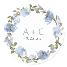 の結婚ブライダルシャワーほこりっぽいブルーグレー水色