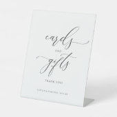 の結婚ブライダルシャワーカードとギフト 台座サイン (正面)