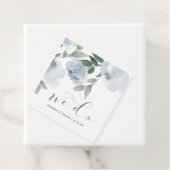 の結婚ブライダルシャワーダスティブルーウォーター色フローラ フェイバータグ (インサイチュ)