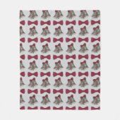 の結婚ブライダルシャワー婚約パーティシルバーベル フリースブランケット (正面)