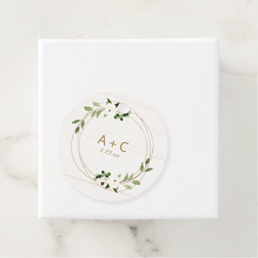 の結婚ブライダルシャワー幾何学緑化リース フェイバータグ (インサイチュ)