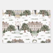 の結婚ブライダルシャワー水の色 ラッピングペーパーシート (正面3)