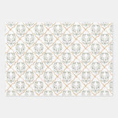 の結婚ブライダルシャワー水の色 ラッピングペーパーシート (正面2)