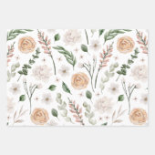 の結婚ブライダルシャワー水の色 ラッピングペーパーシート (正面)