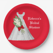 の結婚ブライダルシャワー紙プレート ペーパープレート (正面)