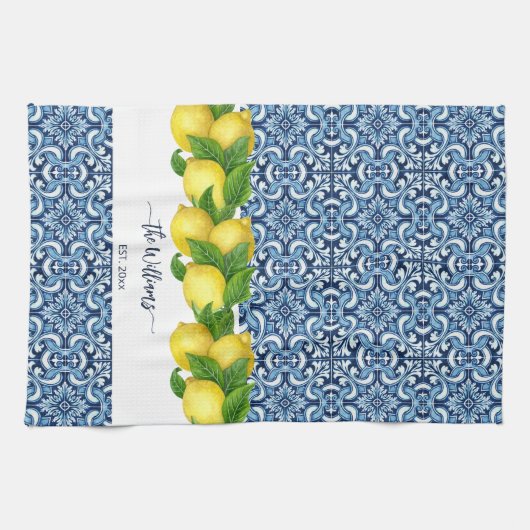 の結婚ブライダルシャワー記念ギフトカスタム キッチンタオル (横)