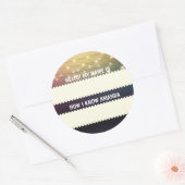 の結婚ブライダルシャワーHello Nameタグの確認方法 ラウンドシール (封筒)