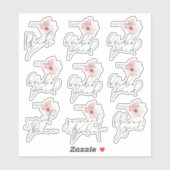 の結婚ブライダルパーティパーソナライズされた名 シール (シート)