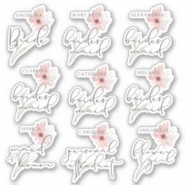 の結婚ブライダルパーティパーソナライズされた名 シール