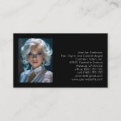 の結婚ブライダル美容師メイクアップ美容師 名刺 (裏面)