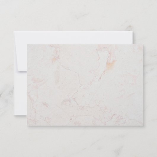 の結婚ブルゴーニュの牡丹フェイク金ゴールド大理石 出欠カード (裏面)