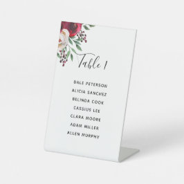 の結婚ブルゴーニュフローラ座席表 台座サイン