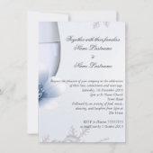 の結婚ブルーシルバーバラが咲く 招待状 (裏面)