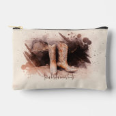 の結婚ブーツはウッドパイルの水彩画 アクセサリーポーチ (正面)