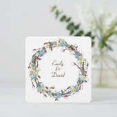 の結婚プッシウィローリース 招待状 (スタンド正面)