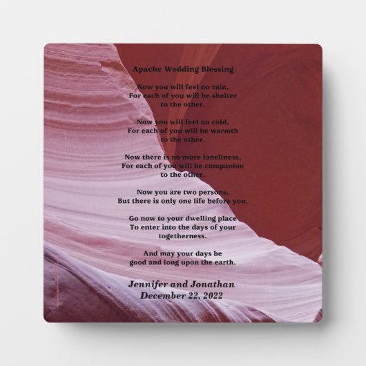 の結婚プラッ賛美クアパ感じッチの雨 フォトプラーク (正面)