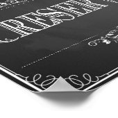 の結婚プリントchalkboard "予約済み"テーブルヴィンテージ ポスター (角)