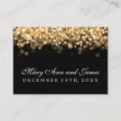 の結婚プレイスカード金ゴールド灯 プレイスカード (裏面)