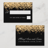 の結婚プレイスカード金ゴールド灯 プレイスカード (正面/裏面)