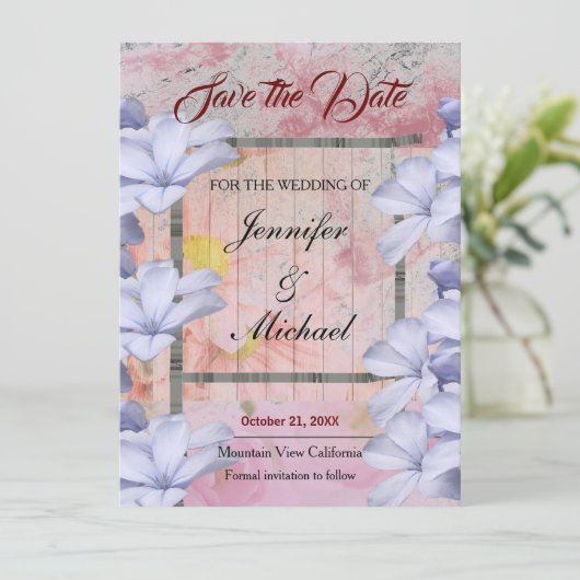 の結婚プロフェッショナルクラシカルフローラ金ゴールドバラ セーブザデート (スタンド正面)