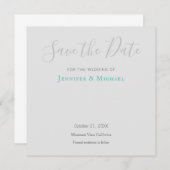 の結婚プロフェッショナルデザインモダン日付の保存 (正面/裏面)