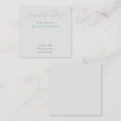 の結婚プロフェッショナルデザインモダン日付の保存 エンクロージャーカード (正面/裏面)