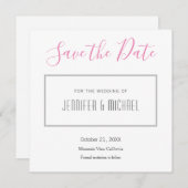 の結婚プロフェッショナルミニマル平野モダン セーブザデート (正面/裏面)