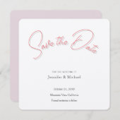 の結婚プロフェッショナルミニマル平野モダン セーブザデート (正面/裏面)