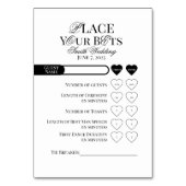 の結婚ベットの編集可能テンプレート テーブルナンバー (正面)